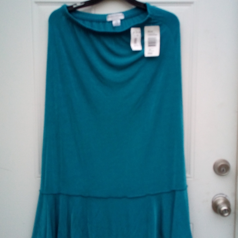 Women's NWT Petite Women's Turquoise Skirt